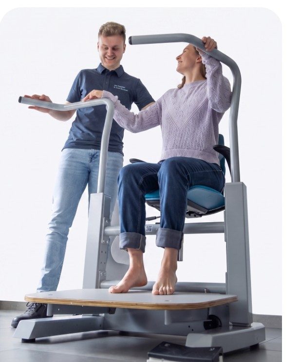Treating the client in a natural, upright posture