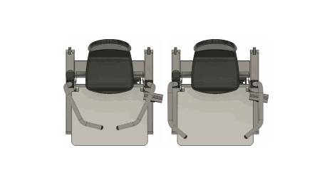 Orthostand M30 seen from above — safe step-up from the sides
