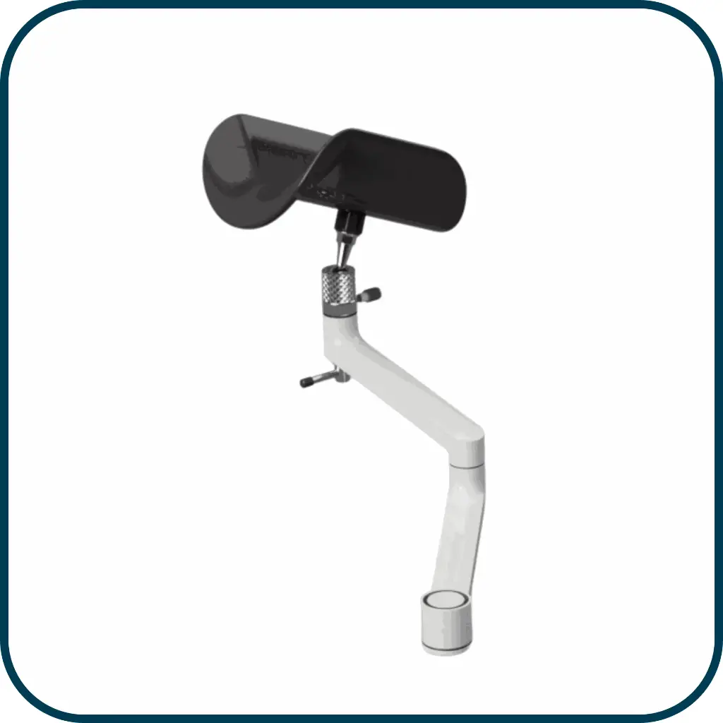 Leg support Pro with multiple connectors for accessories